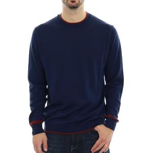 MAGLIA CONTRASTI BLU